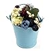 AerWo Mini Metal Bucket Tin Candy Box Buckets Souvenirs Gift Pails for Bridal Wedding Party Baby Showers (Blue, 50pcs)
