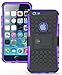 iPhone 6S Case, iPhone 6 Case by Cable and Case - [Heavy Duty] Tough Dual Layer 2 in 1 Rugged Rubber Hybrid Hard/Soft Impact Protective Cover [with Kickstand] Shipped from The U.S.A. - Purple