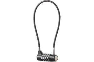 EASTDEER Combination Lock Cable Lock with 4 Digits Cabinet Lock 11" Cable Length Twist Length 5.5" Durable Cable Ideal for lockers, Gym, Fence, Toolbox, case, hasp Storage and Outdoor（28） (11")