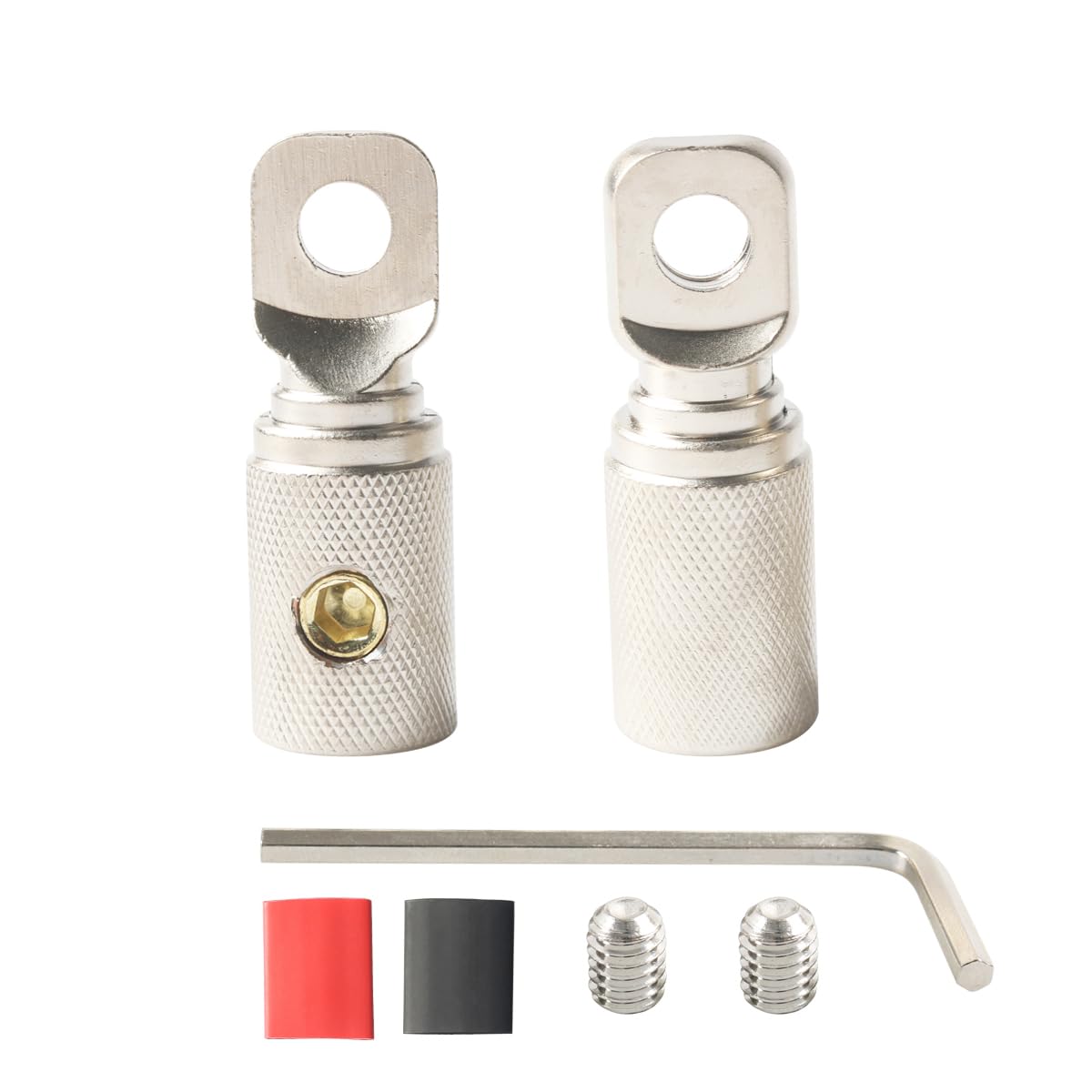 Photo 1 of 0 Gauge Wire Terminal Connectors 5/16 Ring Wiring Connector Car Audio Amplifier Power Ground 0AWG Cable Terminals 2PCS with Adhesive Heat Shrink Tubing