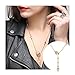 EVBEA Skull Necklace for Women Long Gothic Jewelry Cool Cross Rock Necklaces