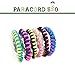 Paracord Bracelet 6 Pieces Pack Party Favors for Teen Boys & Girls | Braided with Parachute Cord | Handmade | Frogsac | USA Seller (Girls - Twisted)