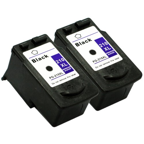E-Z Ink Remanufactured Ink Cartridge Replacement for Canon PG-210XL (2 Black) Compatible with PIXMA IP2700 IP2702 MX350 MP495 MX420 MP240 MP280 PMX330 MP480 MP280w MP250 MX320 MX360 MP499 MP270 MX340 MP490 MX410 printer