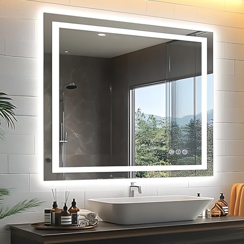 EchosLife 40"x36" LED Bathroom Vanity Mirrors