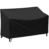 Rilime Patio Bench Cover,Outdoor 2-Seater Waterproof Outdoor Loveseat/Glider/Sofa/Furniture Cover,52"L x 26"W x 35"H