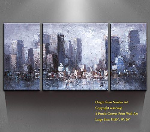 Canvas Wall Art-Canvas Print " NewYork Skyline" Cityscapes Modern Art Landscape Oil Paintings Artworks Large Size:30x60" for Wall Decor &amp; Home Decoration -P1L013-3060"