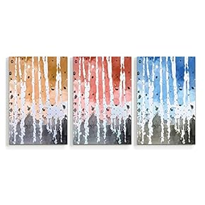 3 Panel Canvas Wall Art Silver Birch Pictures Home Wall Decorations for Bedroom Living Room Paintings Canvas Prints Framed - 16"x24" x 3 Panels