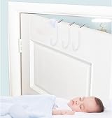 iHMeiju Over The Door Hooks Set of 4 White Hangers 20lb Load Capacity view 4