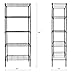 Apollo Hardware Black 5-Shelf Wire Shelving 24