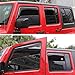 ALAVENTE Side Window in-Channel Deflectors Ventvisor Visors for Jeep Wrangler Unlimited JK 2007-2018 4 Door, Wind Rain Shade Visor Guard for 4-Door Jeep Wrangler JK 07-18 4Pcs (Not for JL)