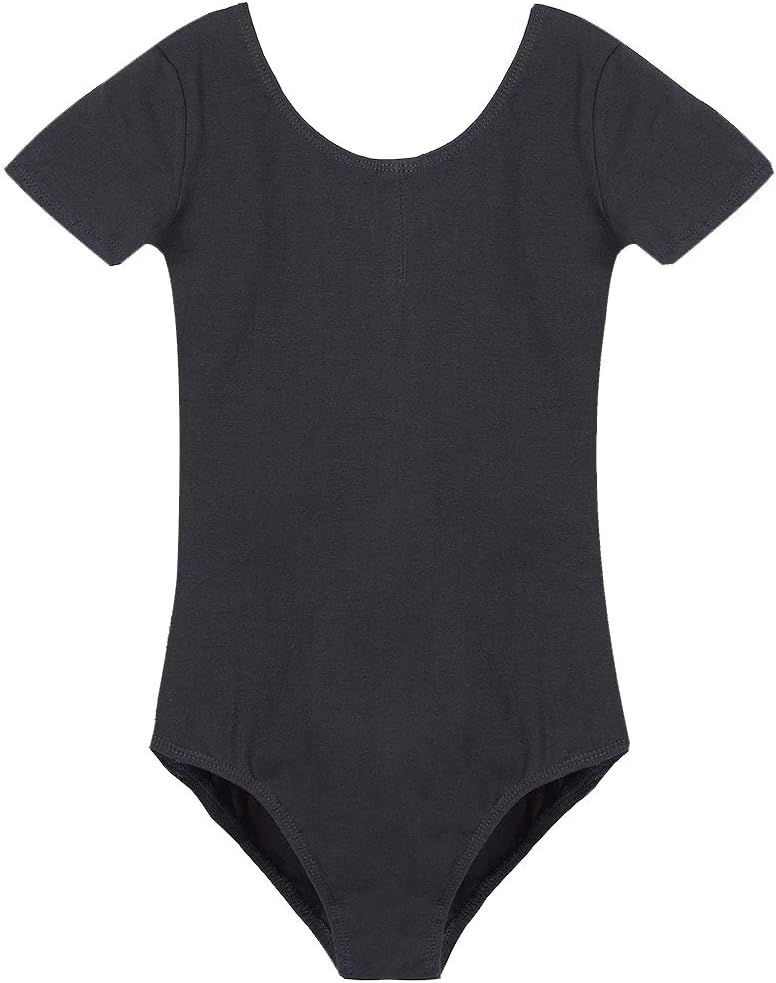 iCKER Leotards for Girls Ballet Dance Gymnatics Toddler short sleeve Leotard