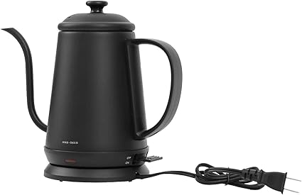 Amazon モダンデコ 電気ケトル 湯沸かしポット 1l スリムノズル おしゃれ ブラック モダンデコ 電気ケトル 通販