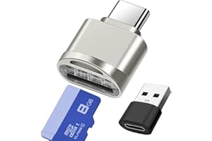 Micro SD Card Reader, USB C to SD Card Reader, Type C TF Memory Card Reader with USB C to USB Adapter, Mepsies USB OTG Card R