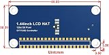 Oikabio 1.44" LCD HAT for Raspberry Pi 3B+/3B/Zero 128x128 SPI ST7735S view 7