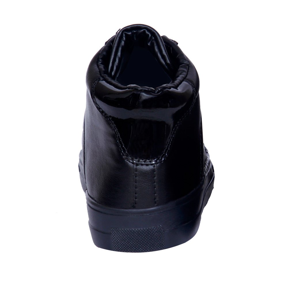 sportstar womens black hi-ankle sneakers casual shoes, 4655-s