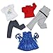 ZITA ELEMENT 3 Sets Daily Casual Clothes Outfits for 18 inch American Doll and Other 45-46cm Dolls Xmas Gift