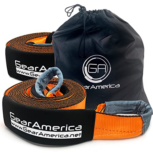 GearAmerica Recovery Tow Straps 2PK 4" x 30' Ultra Heavy Duty 45,000