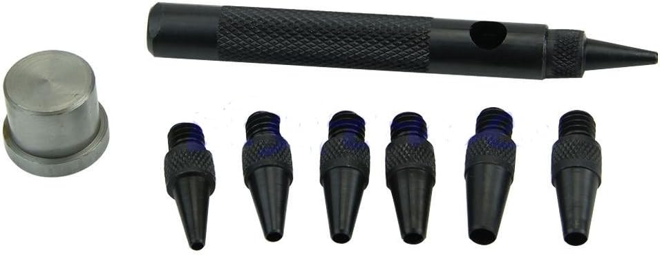 Craft Eyelet Tools Leather Punch Hollow Hole Interchangeable Super Sharp 7 pcs