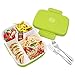 Bento Lunch Box For Kids Adults W/5 Compartment, Leakproof, Microwave Dishwasher Safe, Healthy BPA Free (Fork & Spoon INCLUDED)