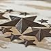 Factory Direct Craft Package of 42 Assorted Size Rustic Tin Barn Stars for Embellishing, Crafts, and More