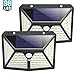 Solar Lights Outdoor,【2019 Newest 270º Four-Angle Lighting】98 LED Solar Motion Sensor Lights, 3 Modes Waterproof Solar Wall Lights Wireless Solar Security Lights for Deck, Fence, Garage, Yard(2 Pack)