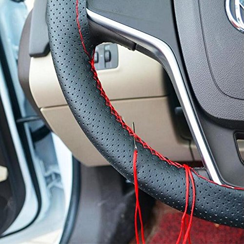 100% PU Leather Steering Wheel Cover 37 – 39 cm