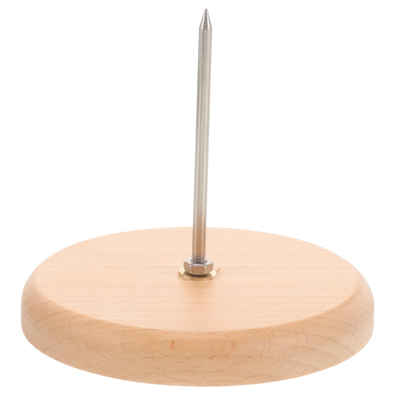 Lurrose Receipt Spike 3.54 Inch Wooden Bill Holder Multipurpose Check and Ticket Organizer for Restaurant Kitchen Office Desk