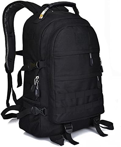 Elveest Multifunctional Unisex 38L Waterproof Hiking Daypack Camping Backpack Travel Trekking Mountaineer Rucksacks School Bag -Black