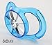 Super Durable Apple Slicer - Cutter - Corer - Wedger - Unique Translucent Blue - Multi Function Divider by OjoLife Innovations - Razor Sharp Stainless Steel Blades - PBA Free - Ergonomic Low Profile