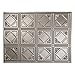 FASÄDE Traditional Style/Pattern 4 Decorative Vinyl Backsplash Panel in Brushed Nickel (One 18
