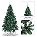 Goplus Artificial Christmas Tree Xmas Pine Tree with Solid Metal Legs Perfect for Indoor and Outdoor Holiday Decoration (5 Feet, Green)