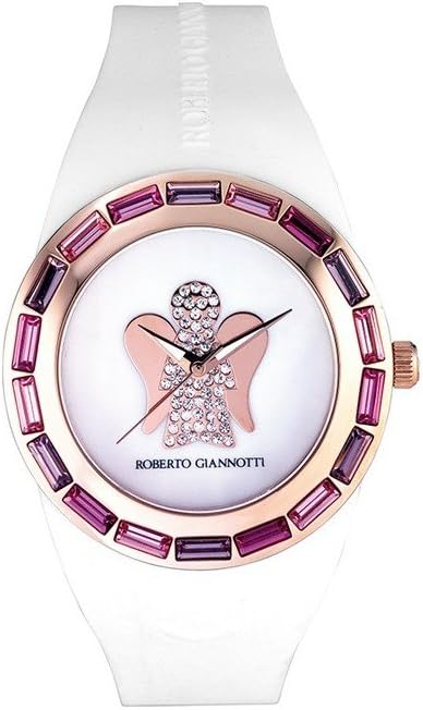 ROBERTO GIANNOTTIANT18 women's wristwatch with white silicone strap