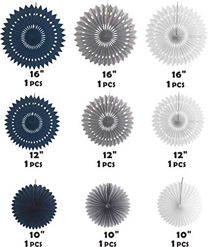 dark blue baby shower decorations