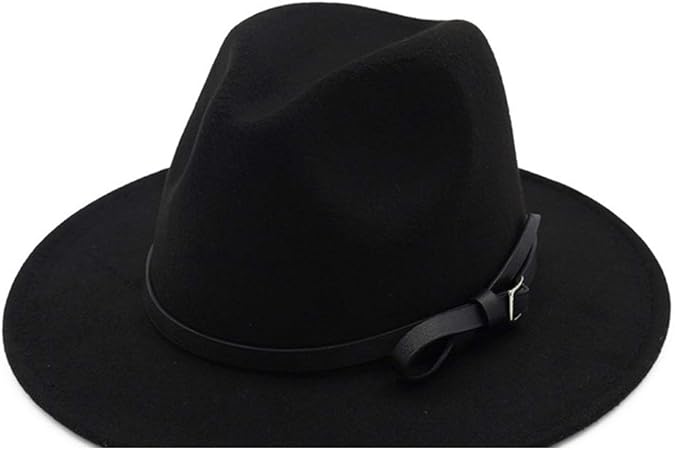 LRJTLKJ Mujer Hombre Sombrero Fedora Sombrero de Lana Sombrero Pop