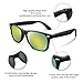 FEISEDY Great Classic Polarized Sunglasses Men Women Mirrored Lens Yellow-Green B1858
