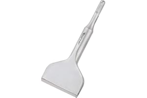 Vearter SDS Plus Chisel Bit, 3 Inches Wide Tile & Thinset Scaling Straight Chisel for Hammer Drill, 40Crmo Material Floor Scraper for Concrete & Tile Removal 160 x 75 mm (6.3" x 3")
