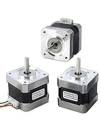 Motor paso a paso Nema 17, 3 piezas, motor paso a paso Nema 17, motor de 4 plomos de 1,8 Deg 42 para impresora 3D Hobby CNC Router XYZ (26Ncm 40Ncm 59Ncm)