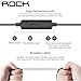 ROCK® [Mula] Premium Metal Housing Tangle-Free Durable Braided Cable Low Distortion Noise Isolating Heavy Bass Wired Stereo In-Ear Earbuds Headphones Headset with Mic Microphone with 3.5mm Jack - Grey