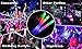 100 Pack of 18 Inch Multi Color Flashing Glow LED Foam Sticks, Wands, Batons - 3 Modes Multi-Color - Party Flashing Light DJ Wands, Concert, Festivals, Birthdays, Party Supplies, Weddings, Give Aways