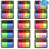 AUSTOR 1160 Pieces Page Marker Pop-up Page Flags Neon Index Tabs Sticky Notes Tabs with Box, 15 Sets 4 Sizes