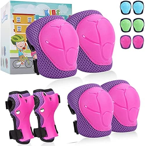 Knee Pads Elbow Pads Ages 3-6 Toddler 5-8 Kids, in