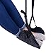 2Pack Foot Rest Airplane Travel Footrests Hammock, Under Desk Footrest for Office (Black)