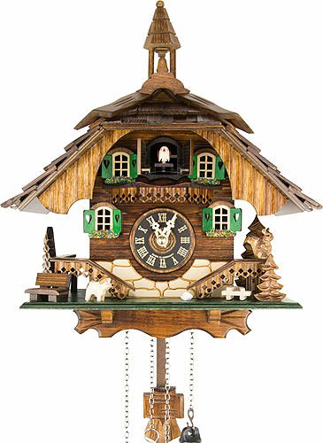 Engstler Quartz Cuckoo Clock Black Forest House EN 444 Q
