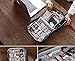 Electronics Organizer Waterproof Carrying Case - Universal Travel Digital Accessories Storage Bag for Portable Charger, Cables, Earphone, Ipad Mini, iPhone, Cord, Customize Inside with Dividers