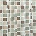 Creative Home Ideas 15-Piece Bathroom Shower Curtain Set – Set of 1 Shower Curtain & 12 Metal Hooks & 1 Bath Mat & 1 Contour Mat, Modern Bathroom Décor, Machine Washable, Zaragoza Linen/Chocolate