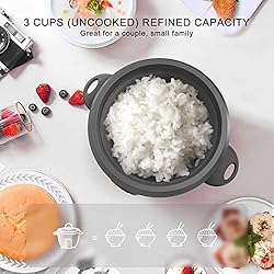 Mishcdea Small Rice Cooker 3 Cups