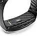 ArmorSuit MilitaryShield - Samsung Gear Fit Black Carbon Fiber Skin Back Protector Film + Anti-Bubble HD Clear Screen Protector For Gear Fit