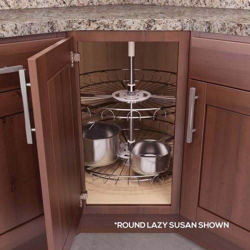 Vauth Sagel Recorner Susan Kidney Lazy Susan 32" Chrome 9000 0837