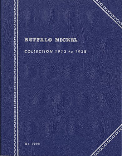 1913-1938 BUFFALO NICKELS USED WHITMAN SERIES No 9008 COIN; ALBUM, BINDER, BOARD, BOOK, CARD, COLLECTION, FOLDER, HOLDER, PAGE, PORTFOLIO, PUBLICATION, SET, VOLUME