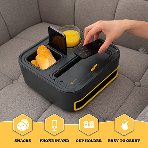 TConsole Sofa Tray, Couch Arm Table, Cup Holder, Self Balancing, Couch